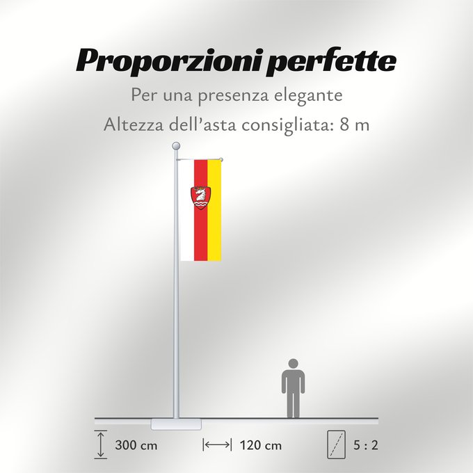 Proporzioni della bandiera: Schondorf am Ammersee (Ammersee-Lech)