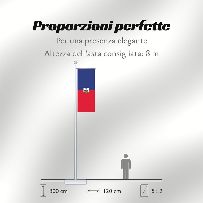 Proporzioni della bandiera: Haiti  civil	Haiti	Haïti	Haití