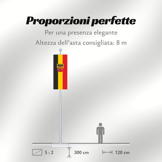 Proporzioni della bandiera: Weil der Stadt (Region Stuttgart)