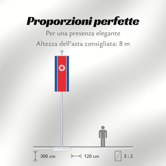 Proporzioni della bandiera: North Korea	Korea (Democratic People's Republic) (North Korea)	Corée du Nord	Corea del Norte	Nordkorea	Corea del Nord	Noord-Korea	Coreia do Norte	Korei Północnej	Corea d o Norte	علم كوريا الشمالية	Национално знаме на Северна Корея	উত্তর কোরিয়ার জাতীয় পত