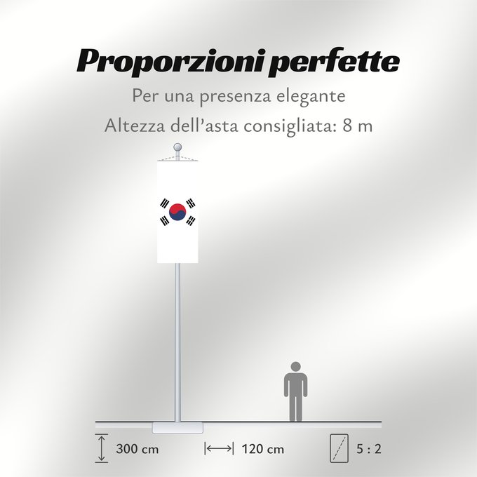 Proporzioni della bandiera: South Korea	Republic of Korea  South Korea	Corée du Sud	Corea del Sur	Südkoreas	Corea del Sud	Zuid-Korea	Coreia do Sul	Korei Południowej	علم كوريا الجنوبية  جمهورية كوريا	Cənubi Koreya	দক্ষিণ কোরিয়ার পতাকা	ལྷོ་ཀོ་རི་ཡ། དར་ཆ།	Južne Koreje	​大韓民國國旗 / Dâi-hà