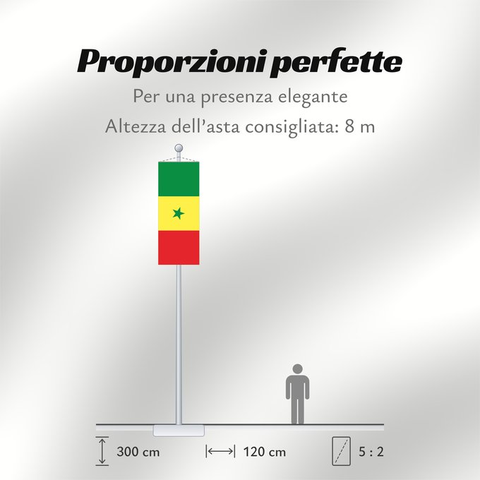 Proporzioni della bandiera: Senegal	Sénégal	Senegalo	پرچم سنگال	Senegala