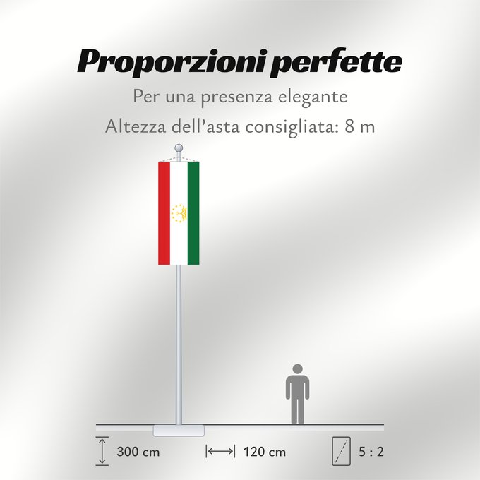Proporzioni della bandiera: Tajikistan	Tadjikistan	Tayikistán	Republik Tadschikistan	Tagikistan	Tadzjikistan	علم طاجيكستان	Tacikistan	Сцяг Таджыкістану	Сьцяг Таджыкістану	Tádžikistánu	Таджикистан ялавӗ	پرچم تاجیکستان	Տաջիկստան դրոշը	ტაჯიკეთის დროშა	Тәжікстан байрағы	Тажикстанын туус