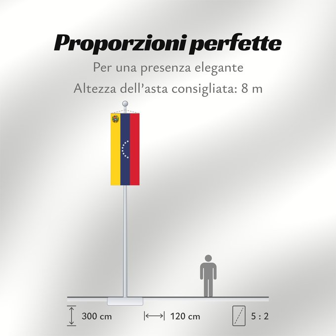 Proporzioni della bandiera: Venezuela Benezuela Winïxwila wiphala Veneçuela Venezuelo Venezuelako bandera Poyvi Venesuéla Winisuyla unanchan Venezuele