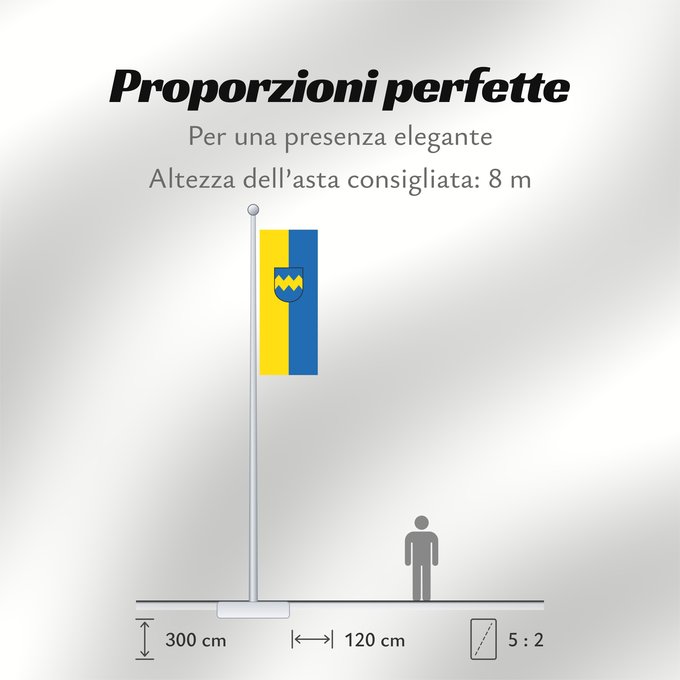Proporzioni della bandiera: Pfaffenhofen a.d.Ilm, St (Oberbayerns Städte)