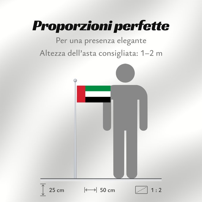 Proporzioni della bandiera: Fujairah Fuyaira Fudschaira United Arab Emirates