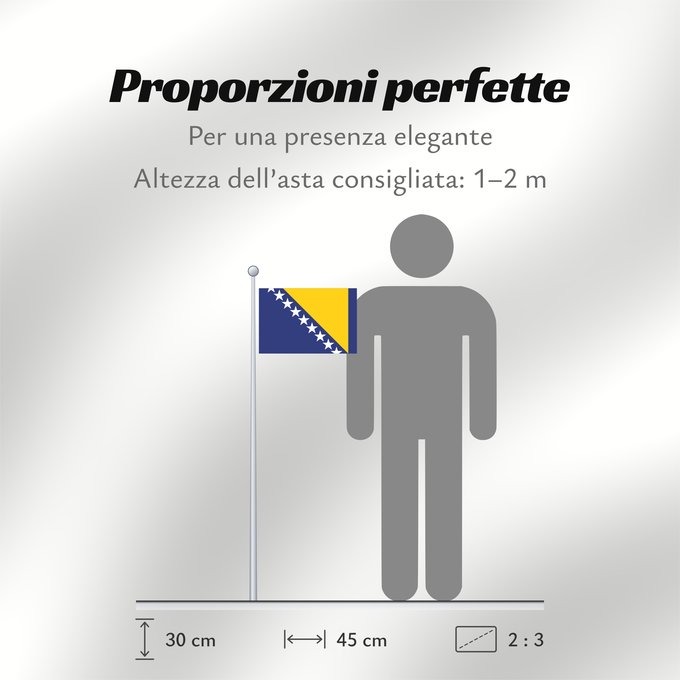 Proporzioni della bandiera: Bosnia and Herzegovina	Bosnie-Herzégovine	Bosnia y Herzegovina	Bosnien und Herzegowina	Bosnia-Erzegovina	Bosnië en Herzegovina	Bośni i Hercegowiny	علم البوسنة والهرسك	Bosne i Hercegovine	Bosny a Hercegoviny	Боснꙑ ꙁнамѧ / Ⰱⱁⱄⱀⱏⰺ ⰸⱀⰰⰿⱔ	Bosnien-Hercegovinas	