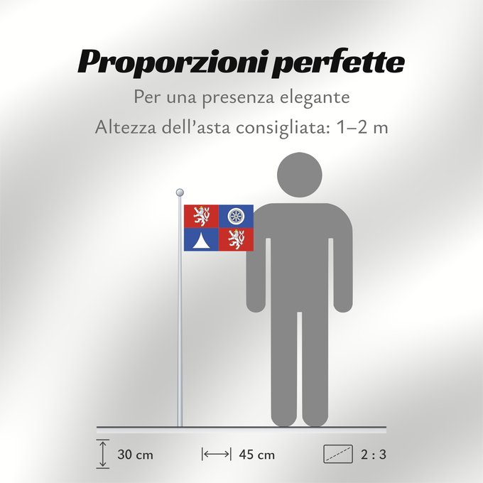 Proporzioni della bandiera: Liberec Region	Région de Liberec	Región de Liberec	Region Liberec	Regione di Liberec