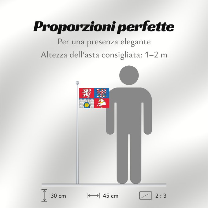 Proporzioni della bandiera: Pardubice Region Région de Pardubice Región de Pardubice Region Pardubice Pardubice Regione