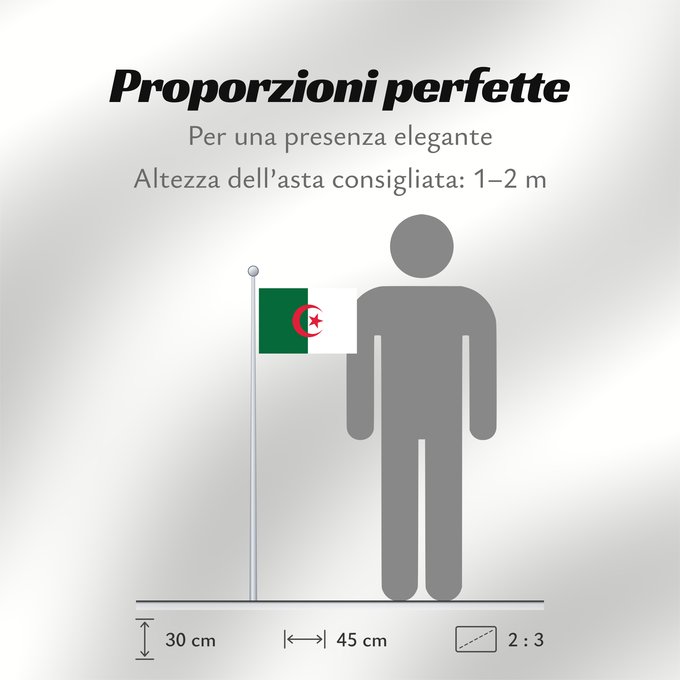 Proporzioni della bandiera: Algeria	L Algérie	Argelia	Algerien	Dell Algeria	Algerije	Argélia	Algierii	Vo Algérie	علم الجزائر	Σημαία της Αλγερίας	Alĝerio	Algerian	דגל אלג יריה	Algéria	Aljazair	アルジェリアの国旗	Asenǧaq n Dzayer	알제리의 국기	Drapèu d Argeria	Флаг Алжира	Alžirije	Algeriets	ⴰⵏⴰⵢ ⴰⴷⵣ