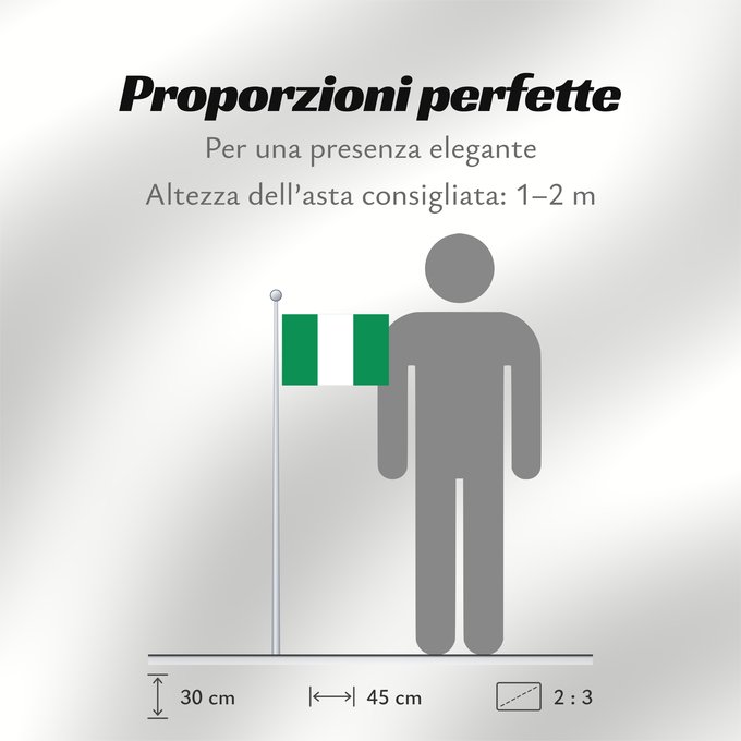 Proporzioni della bandiera: Nigeria	Nigéria	علم نيجيريا	Niĝerio	Okoloto nke Naigeria	Nijeri	Nigerije	Државна застава Нигерије	Àsìá ilẹ́ Naijiria