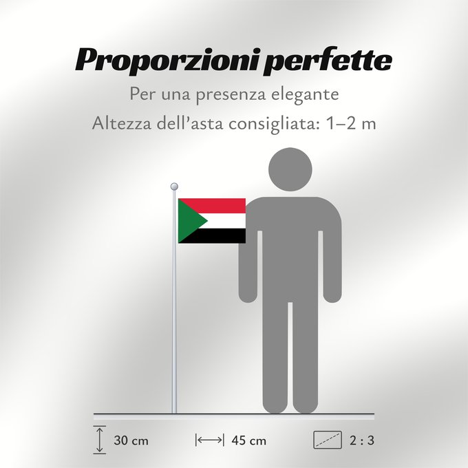 Proporzioni della bandiera: Sudan Soudan Sudán Soedan علم السودان Sudans