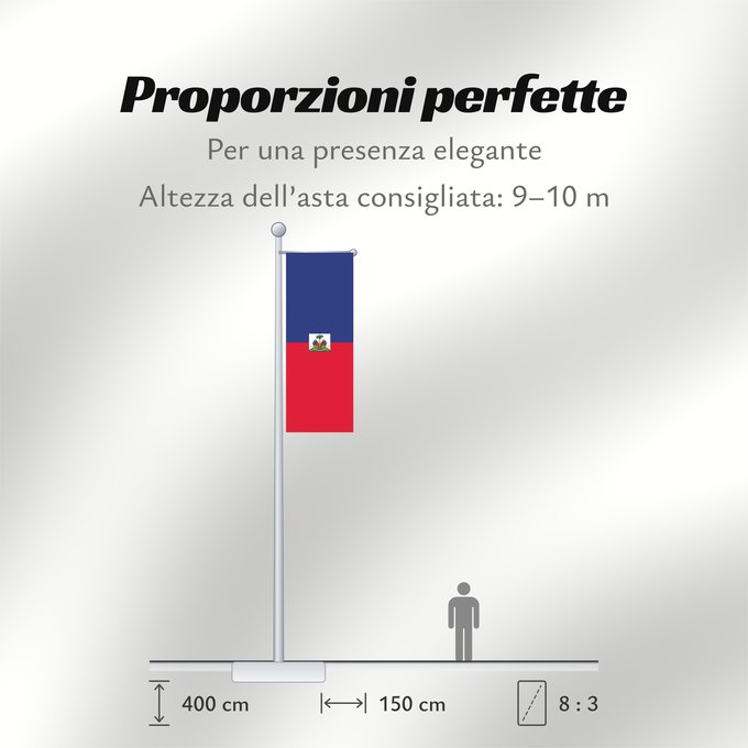 Proporzioni della bandiera: Haiti  civil	Haiti	Haïti	Haití