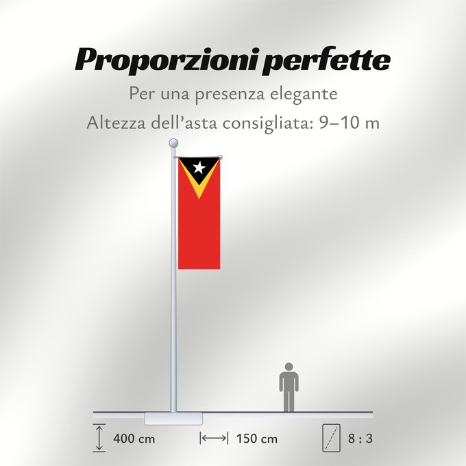 Proporzioni della bandiera: East Timor Timor-Leste East Timor Timor oriental Timor Oriental Osttimor Timor Est Timor-Leste Oost-Timor Timor-Leste علم تيمور الشرقية তিমুর লেস্তের জাতীয় পতাকা Timor Leste Флаг Восточного Тимора Östtimors Timór Lorosa e nian