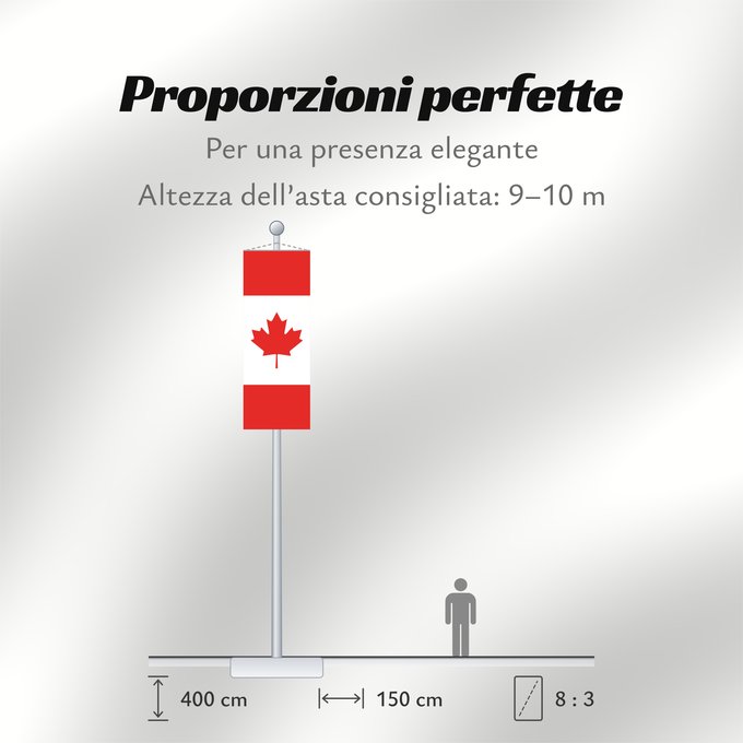 Proporzioni della bandiera: Canada Canadá Kanada