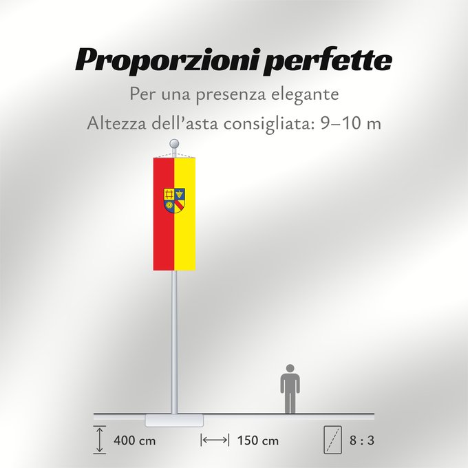 Proporzioni della bandiera: Rastatt (Kreis)