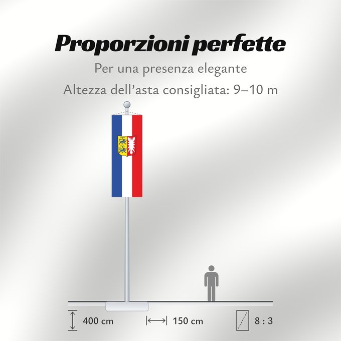 Proporzioni della bandiera: Schleswig-Holstein