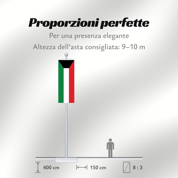 Proporzioni della bandiera: Kuwait Koweït Kuwaitlabel QS Les