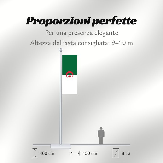 Proporzioni della bandiera: Algeria L Algérie Argelia Algerien Dell Algeria Algerije Argélia Algierii Vo Algérie علم الجزائر Σημαία της Αλγερίας Alĝerio Algerian דגל אלג יריה Algéria Aljazair アルジェリアの国旗 Asenǧaq n Dzayer 알제리의 국기 Drapèu d Argeria Флаг Алжира Alžirije Algeriets ⴰⵏⴰⵢ ⴰⴷⵣ
