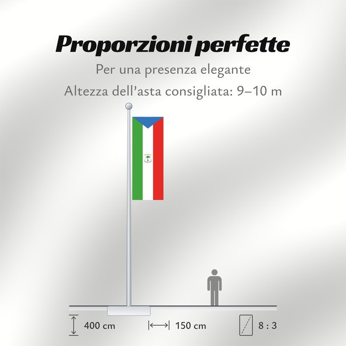 Proporzioni della bandiera: Equatorial Guinea Guinée équatoriale Guinea Ecuatorial Äquatorialguineas Guinea Equatoriale Guiné Equatorial علم غينيا الاستوائية Guinea Equatorial Ekvatora Gvineo Ekuatore Gineako bandera Bɛndɛ́lɛ ya Republiki ya Gine-Ekwatorial Флаг Экваториальной Гвине