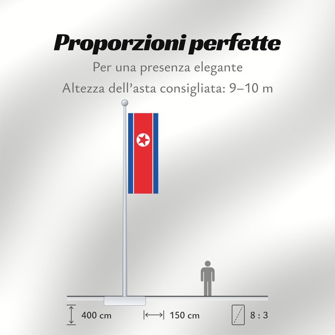 Proporzioni della bandiera: North Korea	Korea (Democratic People's Republic) (North Korea)	Corée du Nord	Corea del Norte	Nordkorea	Corea del Nord	Noord-Korea	Coreia do Norte	Korei Północnej	Corea d o Norte	علم كوريا الشمالية	Национално знаме на Северна Корея	উত্তর কোরিয়ার জাতীয় পত