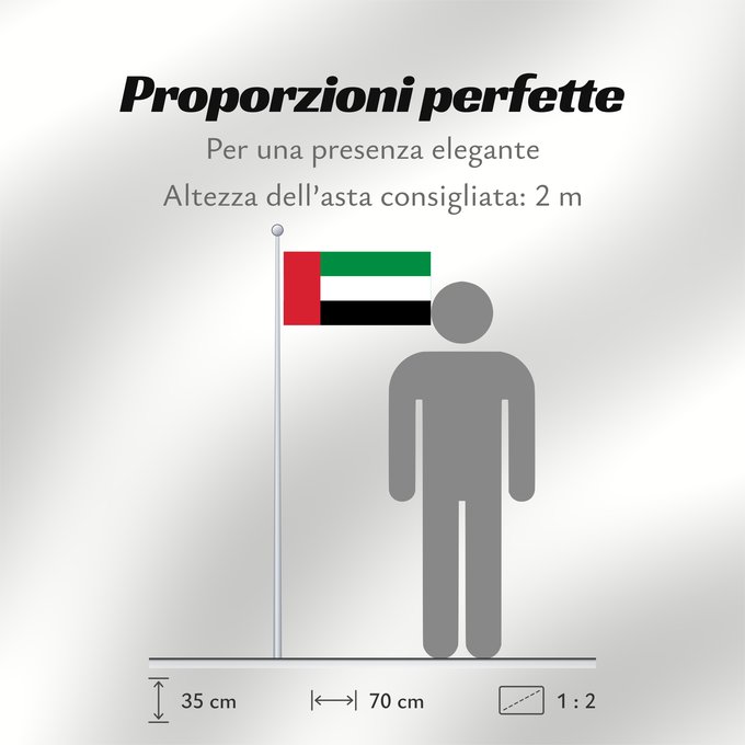 Proporzioni della bandiera: Fujairah Fuyaira Fudschaira United Arab Emirates
