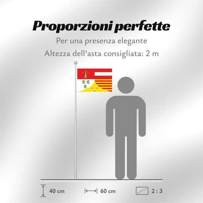 Proporzioni della bandiera: Liège (fr)