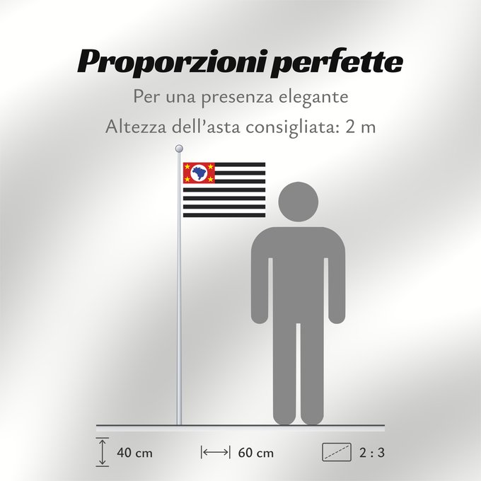 Proporzioni della bandiera: São Paulo Sao Paulo São Paulo, Brasil