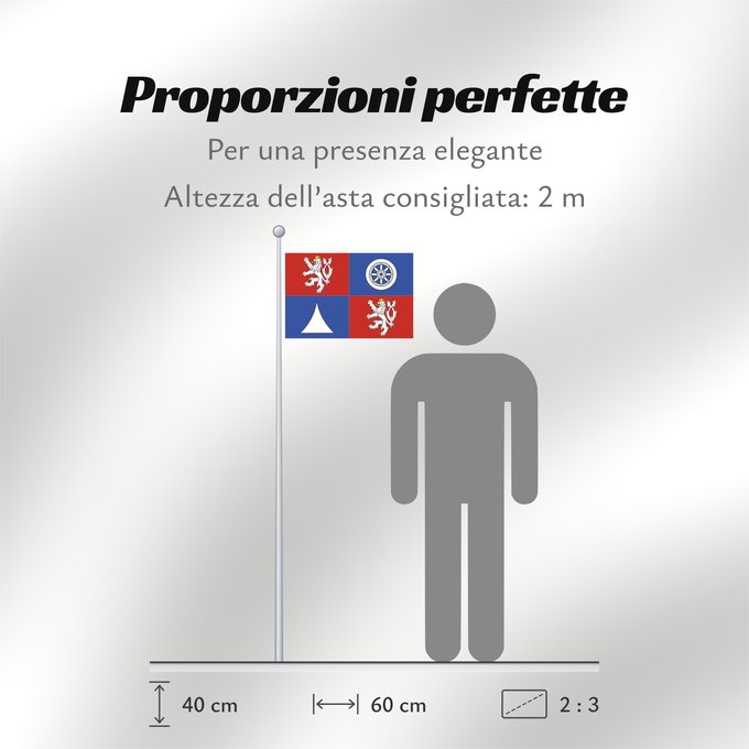 Proporzioni della bandiera: Liberec Region	Région de Liberec	Región de Liberec	Region Liberec	Regione di Liberec