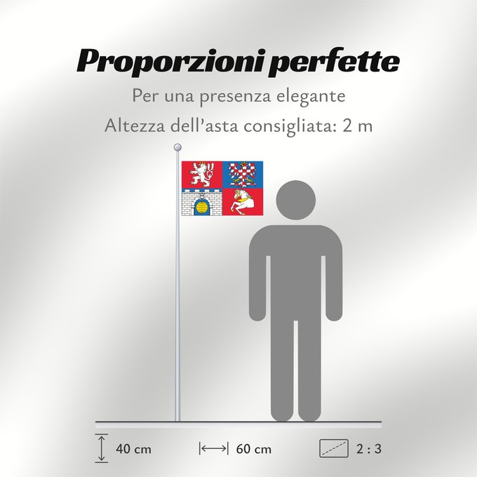 Proporzioni della bandiera: Pardubice Region Région de Pardubice Región de Pardubice Region Pardubice Pardubice Regione