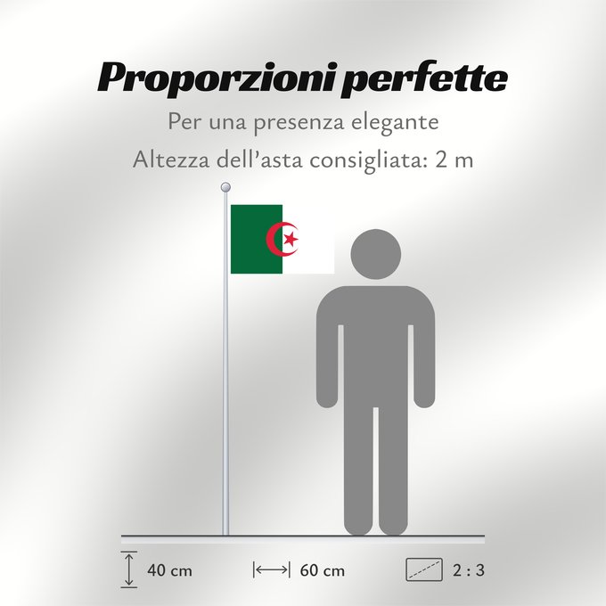 Proporzioni della bandiera: Algeria	L Algérie	Argelia	Algerien	Dell Algeria	Algerije	Argélia	Algierii	Vo Algérie	علم الجزائر	Σημαία της Αλγερίας	Alĝerio	Algerian	דגל אלג יריה	Algéria	Aljazair	アルジェリアの国旗	Asenǧaq n Dzayer	알제리의 국기	Drapèu d Argeria	Флаг Алжира	Alžirije	Algeriets	ⴰⵏⴰⵢ ⴰⴷⵣ