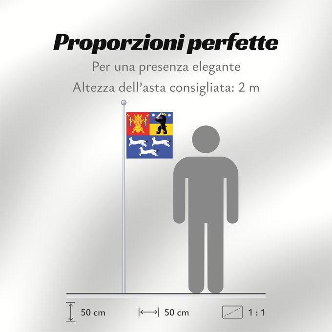 Proporzioni della bandiera: Länsi-Suomen lääni