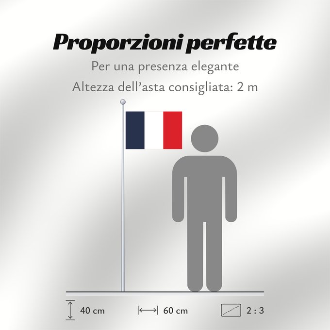 Proporzioni della bandiera: France Francia Frankreich France in #002654, #FFFFFF, #CE1126