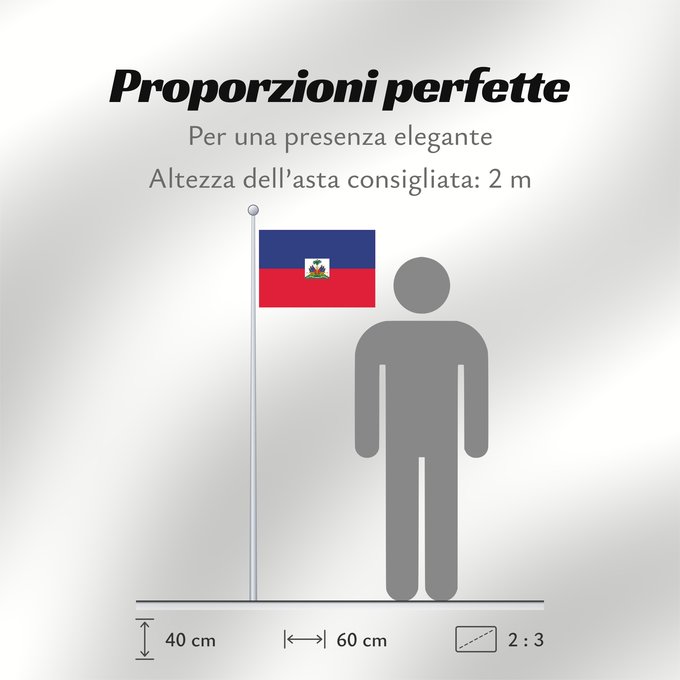 Proporzioni della bandiera: Haiti civil Haiti Haïti Haití
