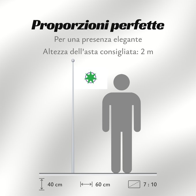 Proporzioni della bandiera: Aomori