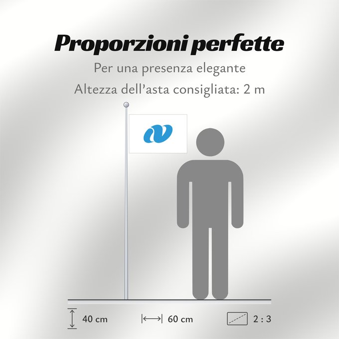 Proporzioni della bandiera: Nagasaki