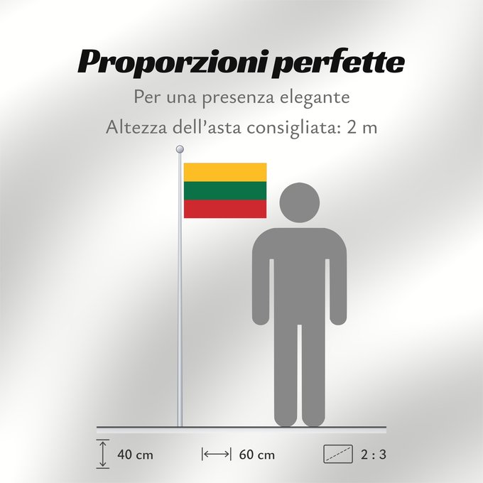 Proporzioni della bandiera: Lithuania Lituanie Lituania Litauen Lituana Litouwen Lituânia Litwy Сцяг Літвы Сьцяг Летувы Национално знаме на Литва Litevská vlajka Litauens Σημαία της Λιθουανίας Litovio Leedu lipp Liettuan Liotuáine דגל ליטא Litve Litvánia リトアニアの国旗 ლიტვის დროშა Lietuv