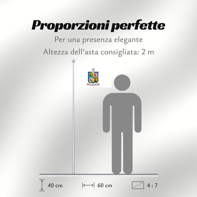 Proporzioni della bandiera: Nuevo Leon	Nuevo León