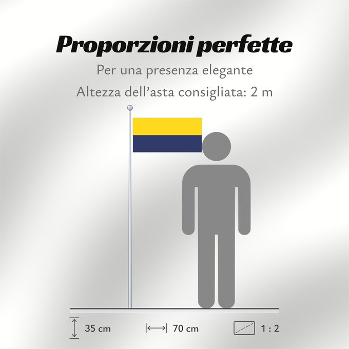 Proporzioni della bandiera: Perlis Perlis, Malaysia