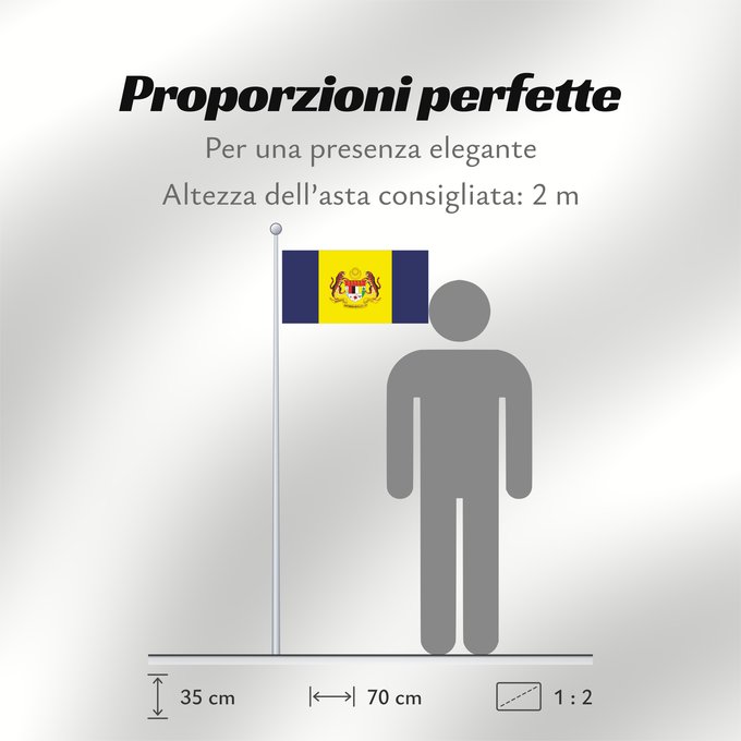 Proporzioni della bandiera: Putrajaya Putrajaya, Malaysia Putrajaya