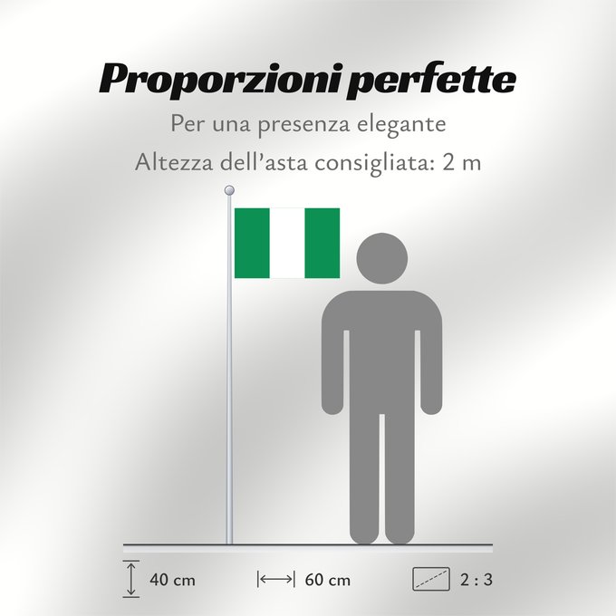 Proporzioni della bandiera: Nigeria	Nigéria	علم نيجيريا	Niĝerio	Okoloto nke Naigeria	Nijeri	Nigerije	Државна застава Нигерије	Àsìá ilẹ́ Naijiria