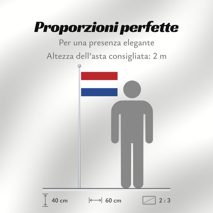 Proporzioni della bandiera: Netherlands Pays-Bas Países Bajos Niederlande Paesi Bassi Nederland Dos Países Baixos Holandii Сцяг Нідэрландаў Национално знаме на Нидерландия ওলন্দাজ জাতীয় পতাকা Nizozemská vlajka Hollands Σημαία της Ολλανδίας Nederlando Madalmaade lipp Alankomaiden Fa