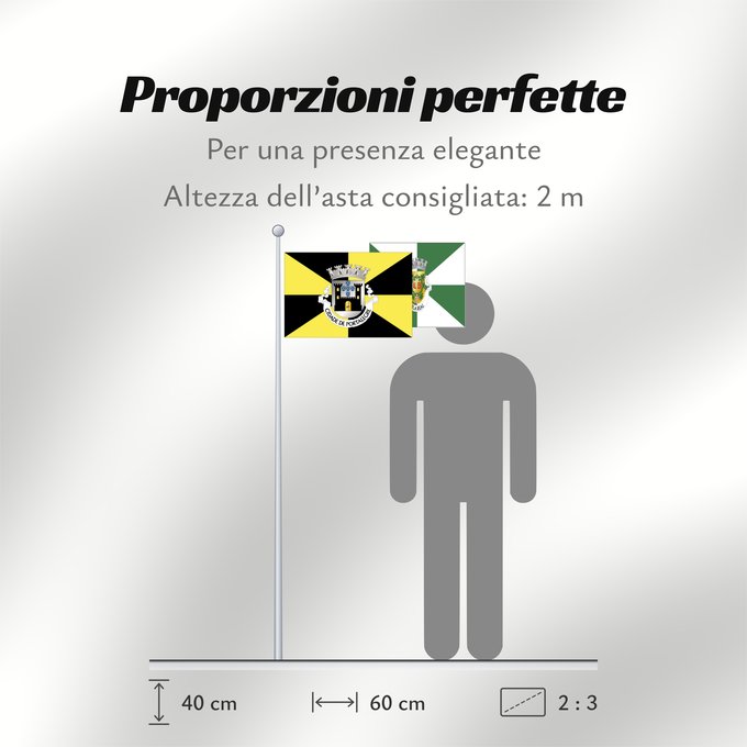 Proporzioni della bandiera: Portalegre