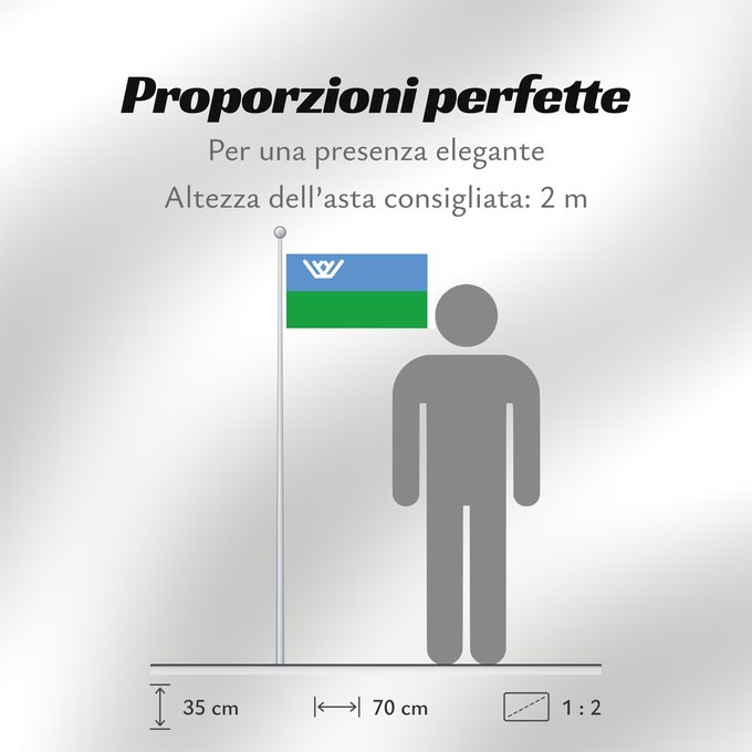 Proporzioni della bandiera: Yugra	Khanty-Mansi Autonomous Okrug	Le district autonome des Khantys-Mansis  Iougra	distrito autónomo de Janti-Mansi - Yugra	 Autonome Kreis der Chanten und Mansen	Флаг Ханты-Мансийского автономного округа — Югры