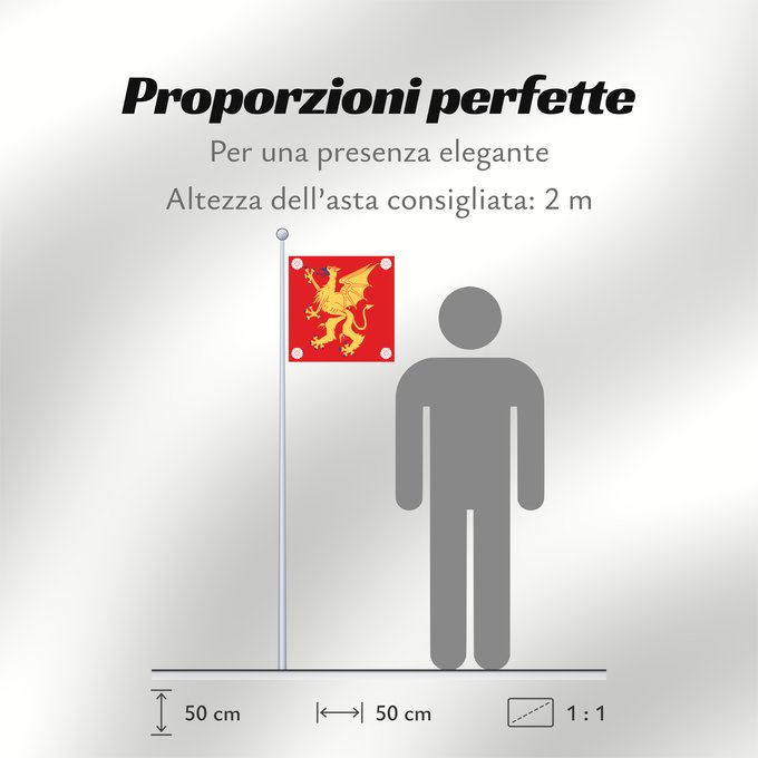 Proporzioni della bandiera: Östergötlands län