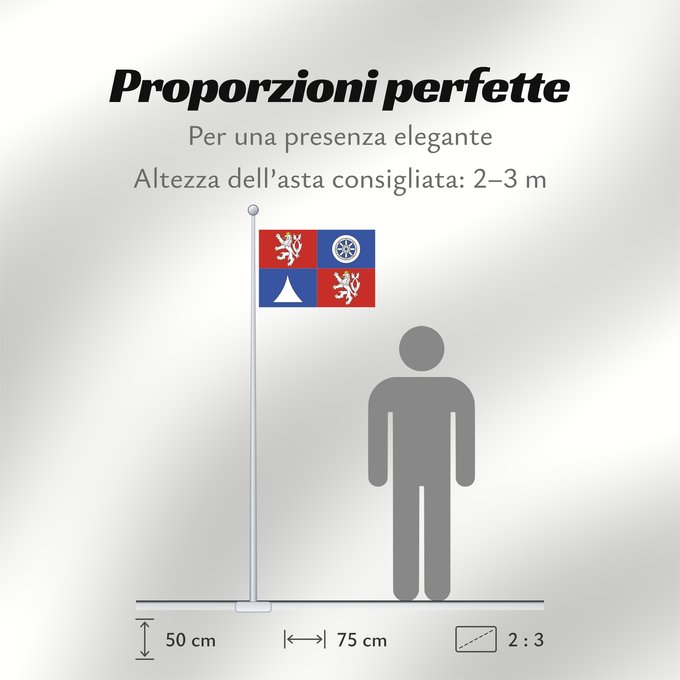 Proporzioni della bandiera: Liberec Region	Région de Liberec	Región de Liberec	Region Liberec	Regione di Liberec