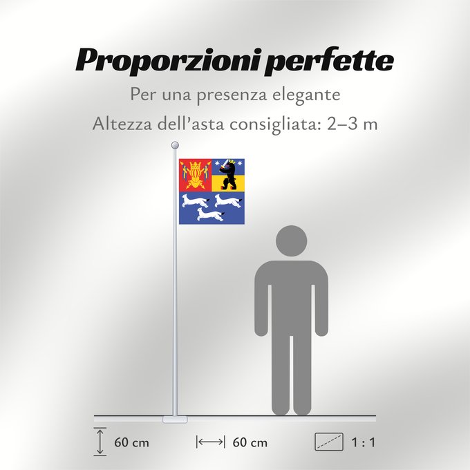 Proporzioni della bandiera: Länsi-Suomen lääni