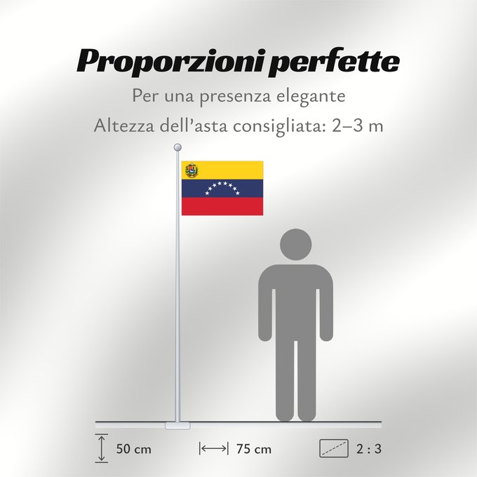 Proporzioni della bandiera: Venezuela	Benezuela	Winïxwila wiphala	Veneçuela	Venezuelo	Venezuelako bandera	Poyvi Venesuéla	Winisuyla unanchan	Venezuele