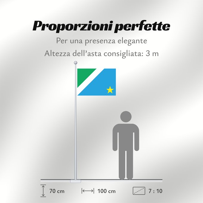 Proporzioni della bandiera: Mato Grosso do Sul	Mato Grosso do Sul, Brazil	Mato Grosso del Sur