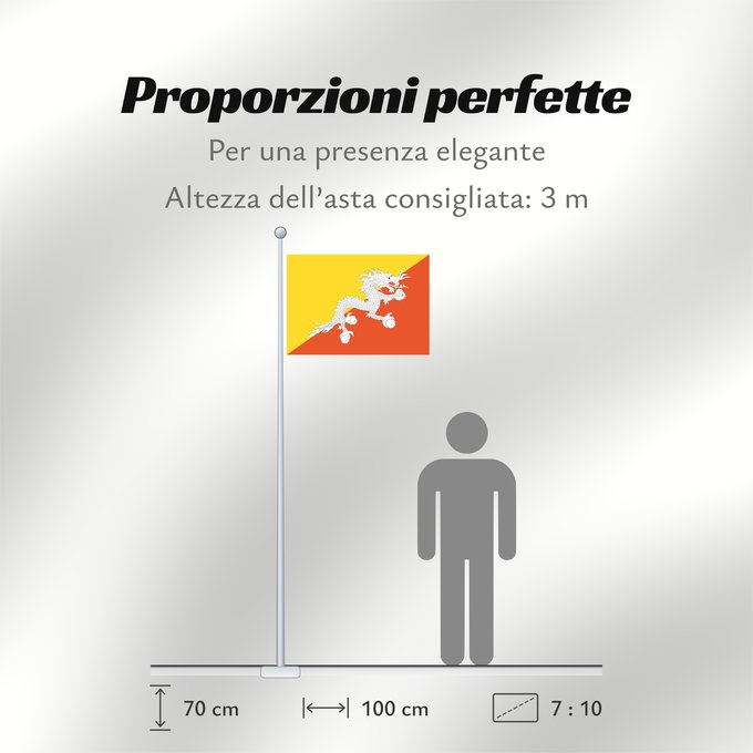 Proporzioni della bandiera: Bhutan	Bhoutan	Bután	Butão	علم بوتان	ভূটানের পতাকা	ཧྥ་རན་ས་ཀྱི་དར་ཆ།	Bhutani lipp	Bhutanin	Watawat ng Bhutan	भूटान का ध्वज	Флаг Бутана	Butana	Bhutans	Bhutanu	ธงชาติ ประเทศภูฏาน